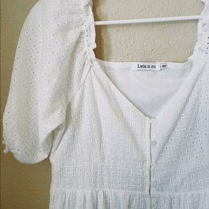 White Spring/Summer Midi-Dress